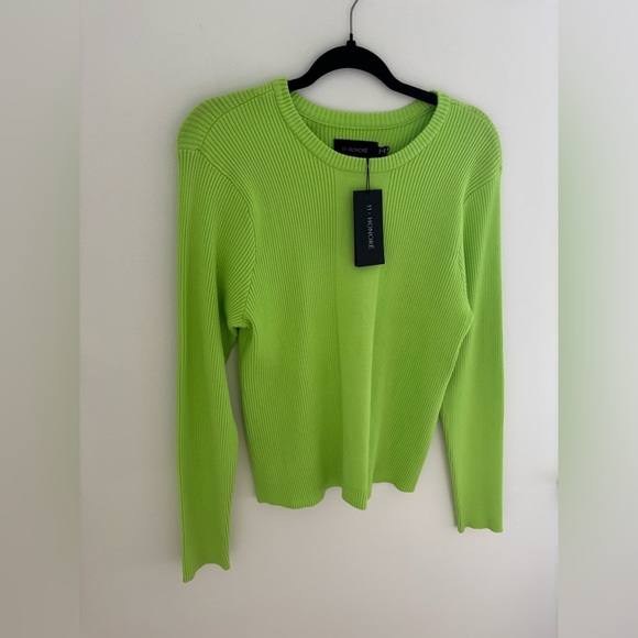 11 Honoré Ari Sweater in Jasmine Green NWT - Picture 1 of 10